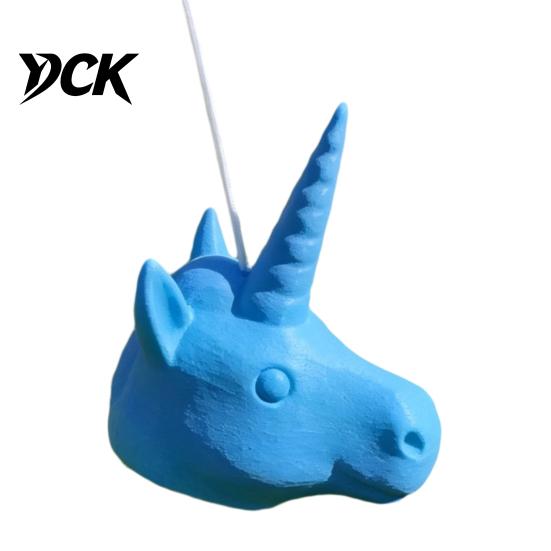 Unicorn Head Garden Decor Squirrel Feeder, Funny Animal Face Hanging Durable Plastic Outdoor Feeder Big Mask Style Wildlife for Backyard Patio Easy to
