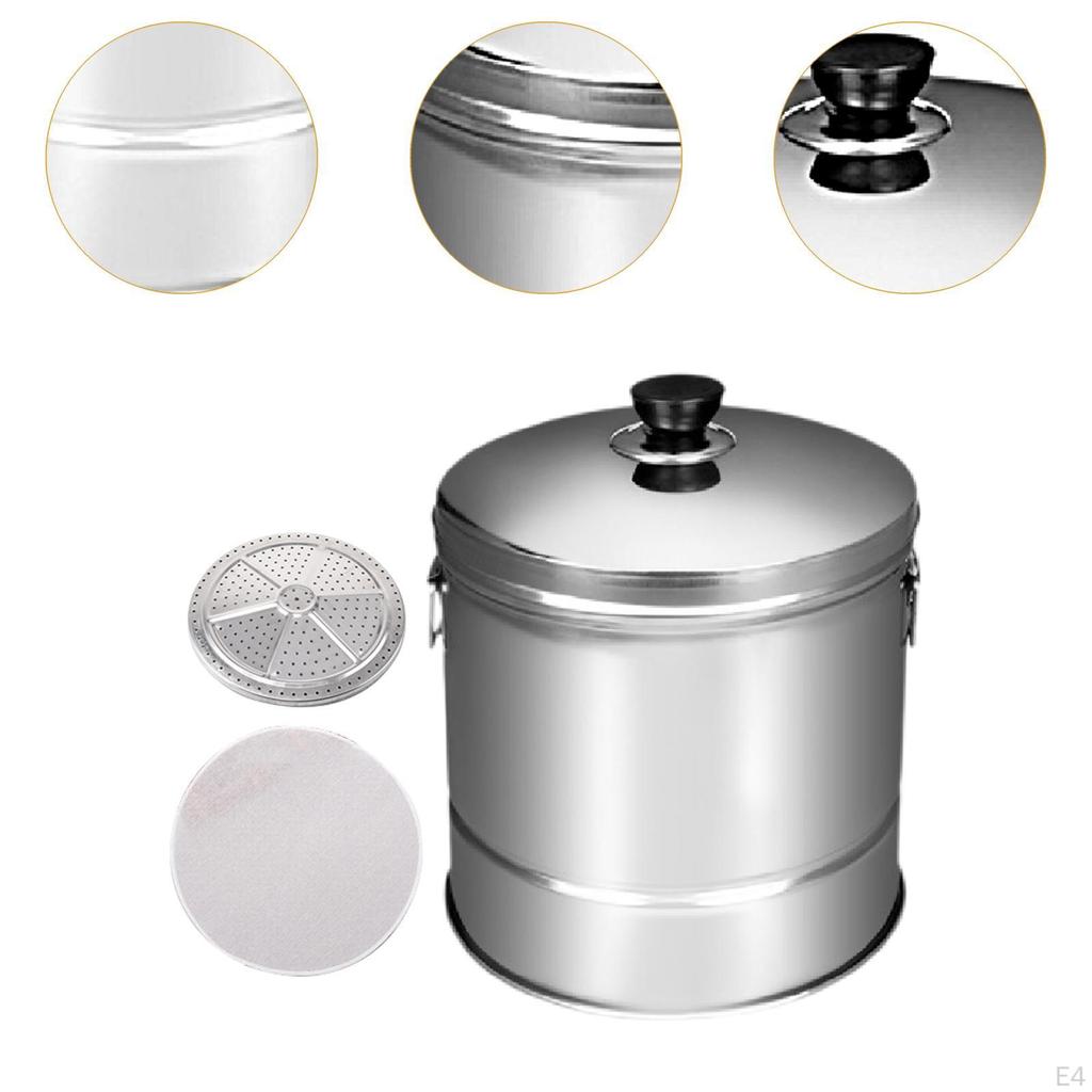 Рисоварка из нержавеющей стали, ведро для суши с клецками и вставкой для слива, кастрюля для пароварки для еды