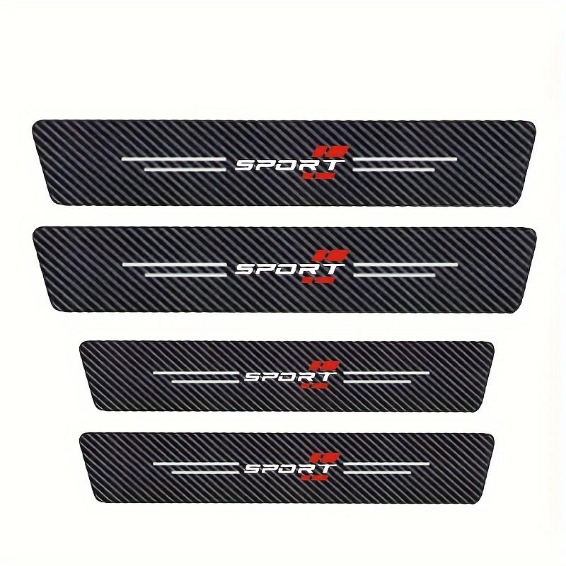 4 шт. Пороговая планка для автомобиля Водонепроницаемая защитная полоса Накладка на порог двери Защитная полоса от царапин Противоударная полоса Подходит для всех моделей