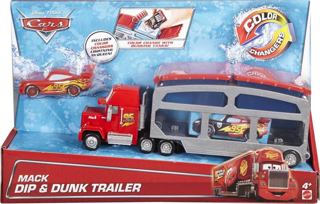 Disney Cars Minicar Cars Color Changers Mack Dip and Dunk Trailer Mack Color Changer Color When Sprinkled with / (changes Water!) [Item]