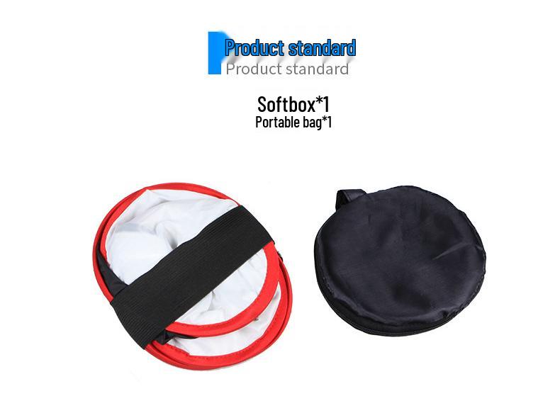 Светодиодный софтбокс с красным/черным сотовым краем для портретной фотографии
