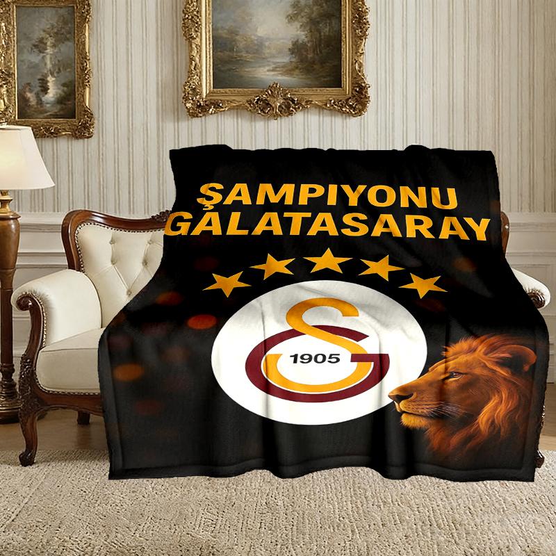 [Galatasaray SK Blanket] Soft Throw Blanket for Bed Sofa, Holiday Gift Blanket for Women Men Family Friend
