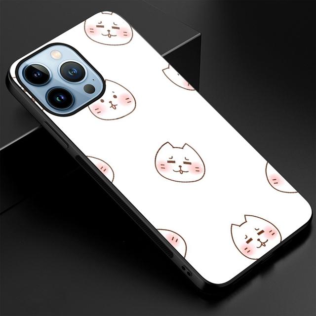 Cute Rabbit Animal Glass Case For Iphone 13 14 12 Pro Max Mini Xs Xr X Cover For Iphone 7 8 6s Plus Se 2022 11 Protection Shell