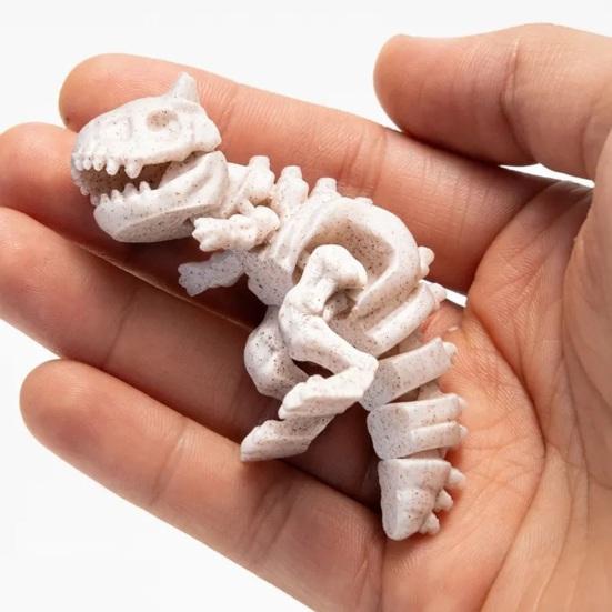 Миниатюрная 3D-печатная модель скелета динозавра, шарнирная фигурка динозавра, коллекционный настольный декор для детей, подростков, взрослых