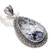 Dendrite Opal Handmade 925 Sterling Silver Jewelry Pendant 2.52" D8N70