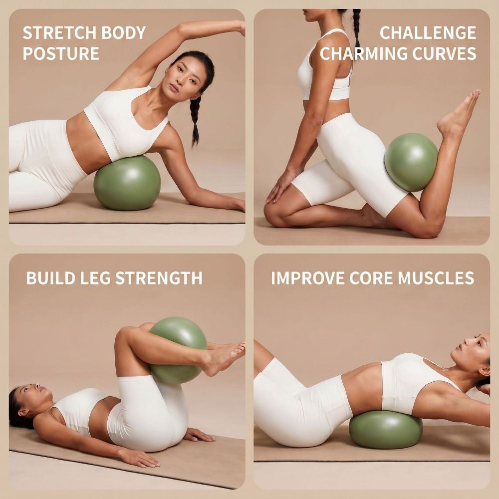 Soft Yoga Ball Inflatable Fitness Pilates Ball Household Pilates Ball Pilates