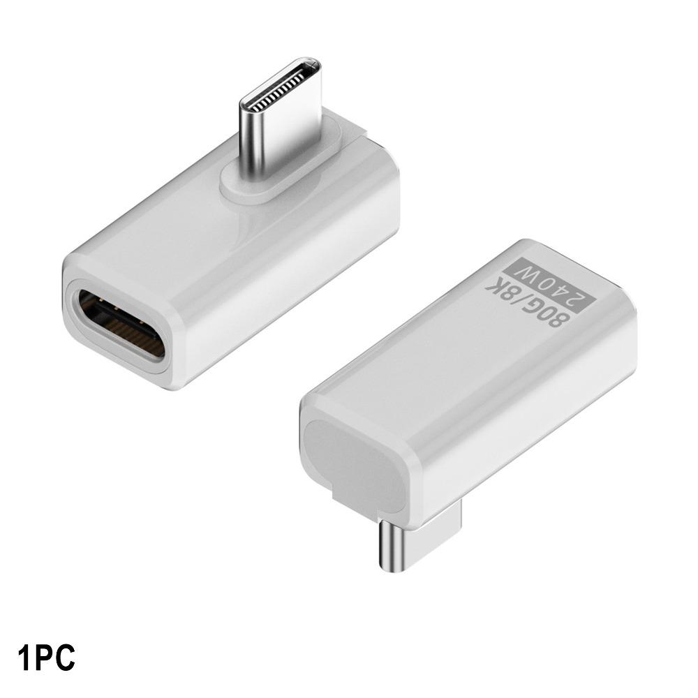 240 Вт Type-C Конвертер 80 Гбит/с 8K 60 Гц USB4 Адаптер Передача Данных Штекер на Розетку USB-C Удлинительный Разъем Мобильный Телефон