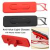 Computer Goggles Anti-blue Light Glasses Presbyopia Eyewear Phone Holder Case Reading Eyeglasses