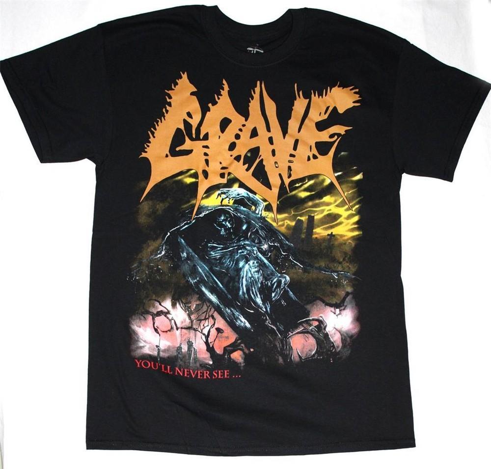 The New GRAVE YOU NEVER SEE Death Black Men All size Shirt E021 Unisex T-Shirt