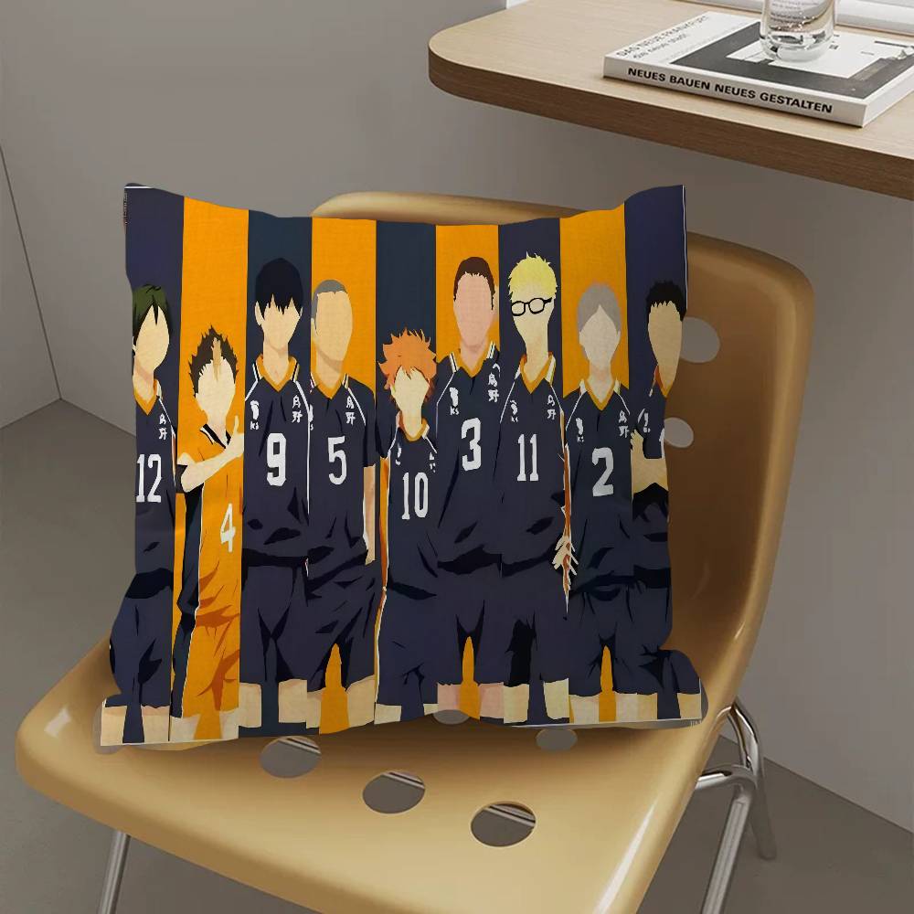 Мультяшная наволочка K-Karasuno, декоративная подушка, чехол для диванной подушки, домашний декор, наволочки