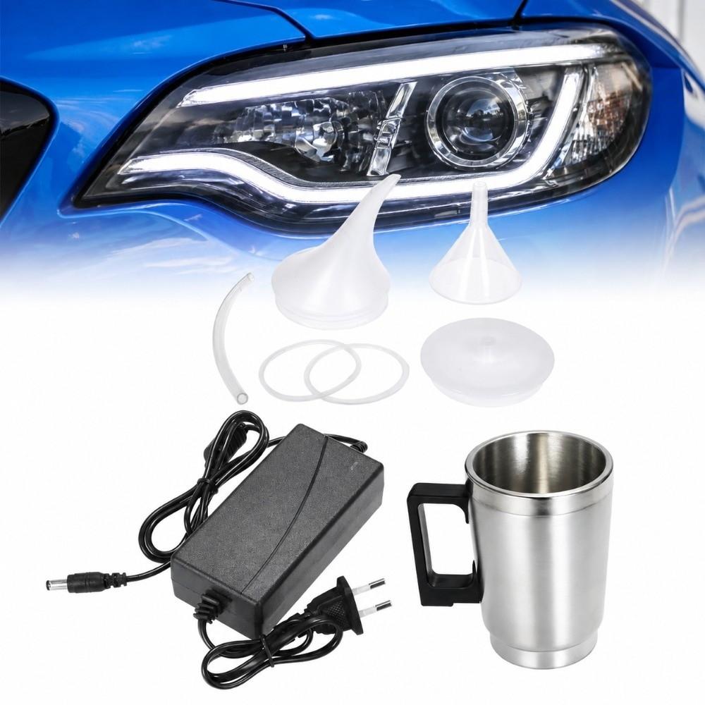 Heating Headlight Restoration Kit Atomizing Cup Headlight Polishing Restoration Tool Car Headlight