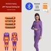 Bluetooth-Controlled Heated Thermal Underwear Set for Men and Women - USB Electric Heating with Velvet-Lined Warm Pants