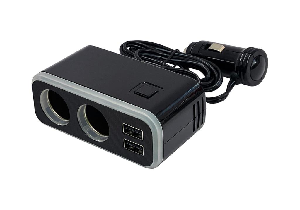 Kashimura Dual Separate 2 USB with Rainbow KX236 Co., Ltd. Socket, 4.8A, Light,