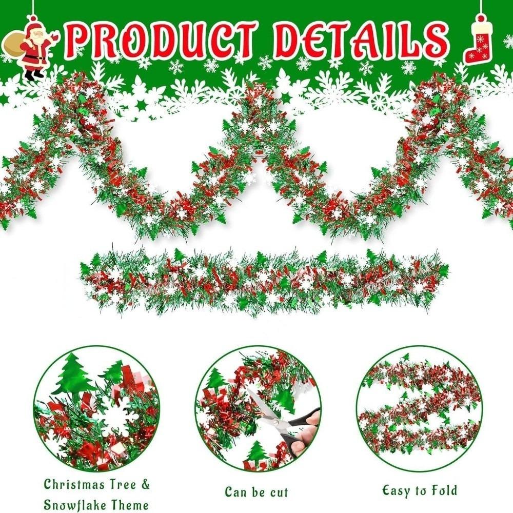 Colorful Christmas Decoration Ribbon Red Green Xmas Tree Charm Wedding Party Decoration Supplies