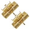 2Pcs Automatic Door Hinge Automatic Closing Hinge Wood Door Closers 90 Degree Positioning Hinge Buffer Rebound Device