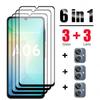 6 в 1 [3+3] закаленное стекло пленка для Samsung Galaxy A06 стекло A16 5G полное покрытие экрана защитная пленка + объектив камеры пленка