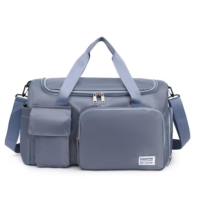 Large-capacity gym bag, travel bag for short trips, with separate shoe compartment, dry and wet separation, yoga training bag, maternity bag