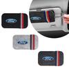 Car Sun Visor Glasses Holder Storage Clip Case For Ford Focus Fiesta Mustang Mondeo Kuga Ranger Fusion Shelby Smax Ghia ST Edge