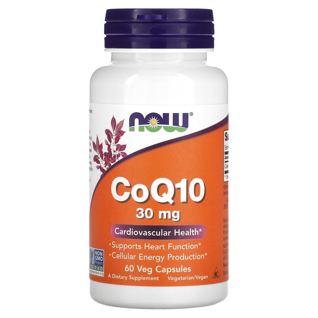 Now Foods CoQ10, 30 Mg, 60 Veggie Capsules