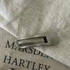 Cold Wind Metal Silver Wavy Lines Hairpin Pair Geometric Rectangular Water Drop Duck Bill Clip Bangs Clip Explosion