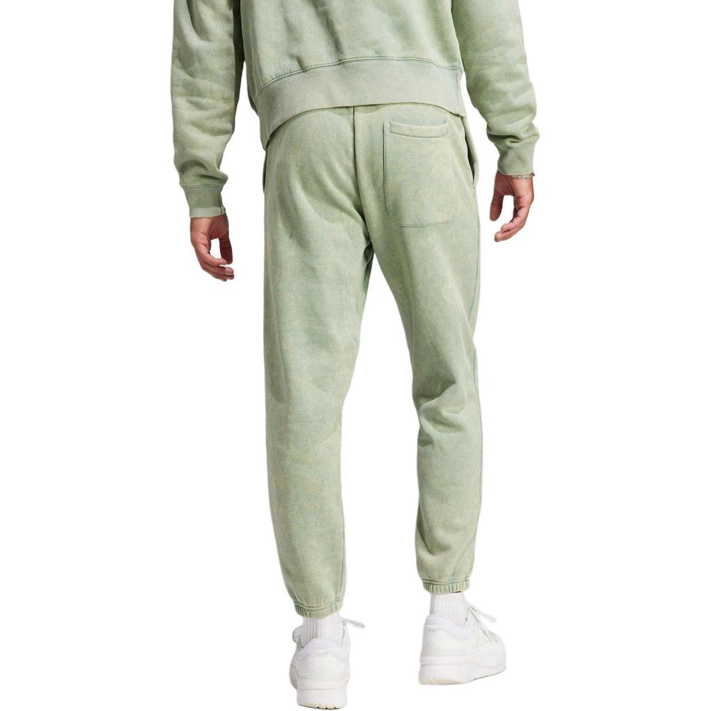 Adidas Однотонные повседневные брюки с логотипом на шнуровке, мужские низы, зеленые IK4269