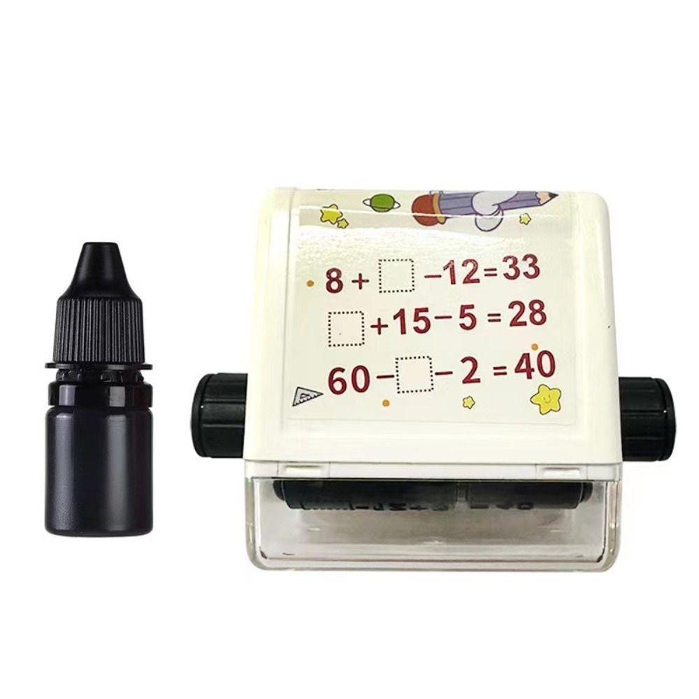 2-in-1 Math Rolling Stamp Reusable Arithmetic Practice Stamp High Quality Math Roller Stamp School