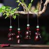 1/12Pcs Creative Twelve Zodiac Carving Wooden Keychain Pendant Chinese Zodiac Wood Carving Phone Chain Bag Decoration Gifts