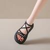 Fairy style versatile casual strap beach shoes Roman shoes comfortable to wear outside stepping on shit soft sole 2025 summer new
