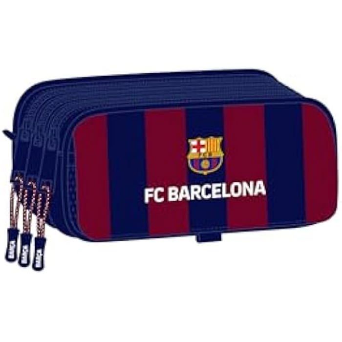 Trousse à crayons - SAFTA - F.C Barcelona - Taille unique - Multicolore - Mixte