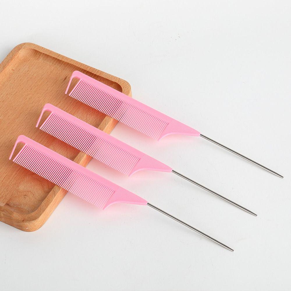 Расческа для укладки волос с тонкими зубцами и острым хвостом, антистатическая профессиональная расческа для волос, парикмахерская