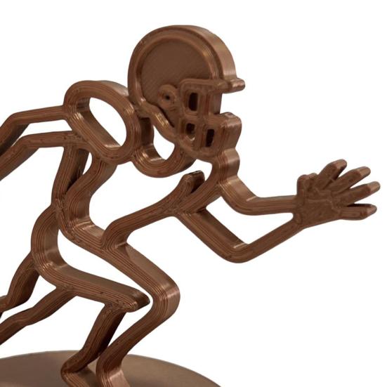 Украшение Футболист Минималистичная Линия Фигурка Игрока в Регби Коллекционное для Дома