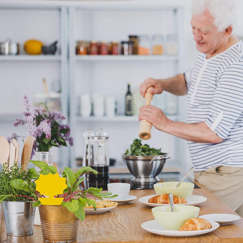 24 шт. липкие ловушки пластиковые липкие доски водонепроницаемые двухсторонние ловцы вредителей для садовой теплицы