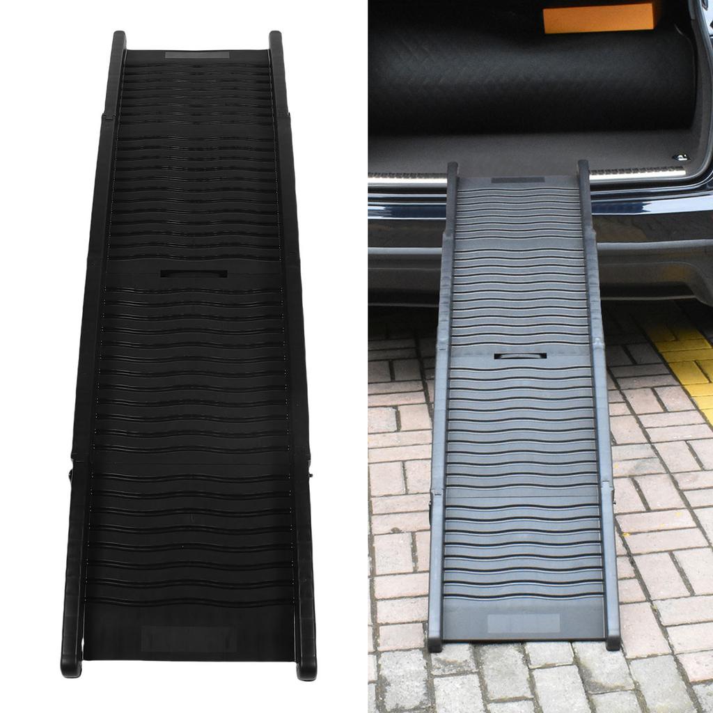 Car Dog Ramp Folding Pet Ramp Portable Outdoor Dog Stair Ramp with Anti Slip for SUV Sedans Truck