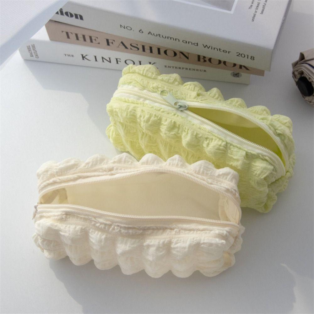 Вместительный кошелек для монет, пенал, пенал, сумка для карандашей, кавайный пенал с пуфами, косметичка