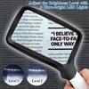 5 LED Lights Loupe Magnifier 3x Magnification 3X Magnifying Glass Identifying Jewelry