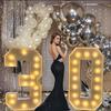 120 см Светящиеся буквы-вывески A-Z Для украшения стены,Большой знак LOVE С классными огнями для Свадьбы, Предложения, Дня рождения, Выпускного Вечеринки Световая инсталляция