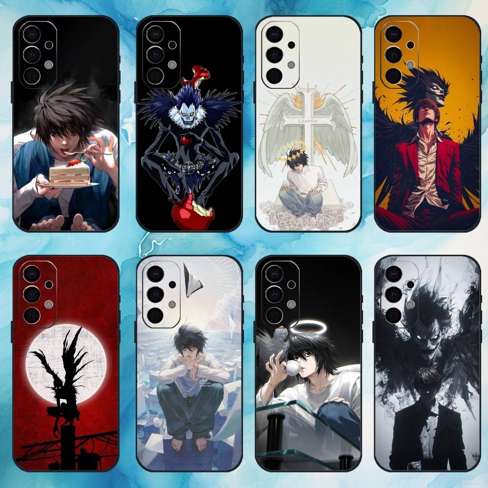 Чехол для телефона Аниме Тетрадь Смерти D Для Samsung S25,S24,S21,S22,S23,S30,Ultra,S20,Plus,Fe,Lite,Note,10,9,5G Черный Чехол