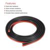 uxcell Silicone Resin Parallel 14AWG 14 Red and Twisted Standard Flexible Tin Plated LED Lamp Ribbon Extension Cable for Internal Wiring in Cars Wire,