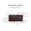 D20 Bluetooth-совместимая 5.0 Плата усилителя Пульт дистанционного управления Автомобильная аудио плата усилителя мощности USB FM-радио Плеер с картой TF