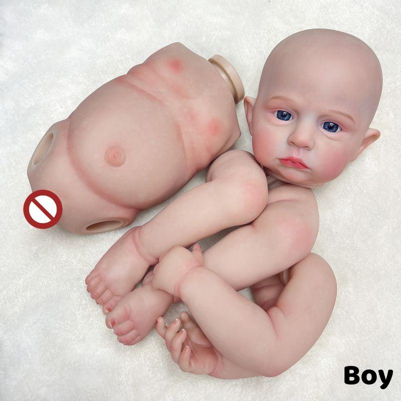 18-20 дюймов Кэмерон Реборн для мальчиков и девочек, мягкий винил на все тело с 3D нарисованными венами, видимые реалистичные настоящие куклы реборн и наборы неокрашенных кукол