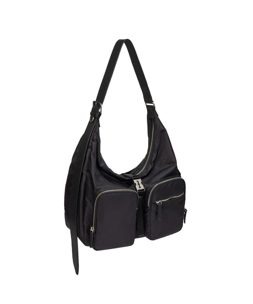 Vunque Hey Double Pocket Hobo M (Hey Double Pocket Hobo Medium) Black