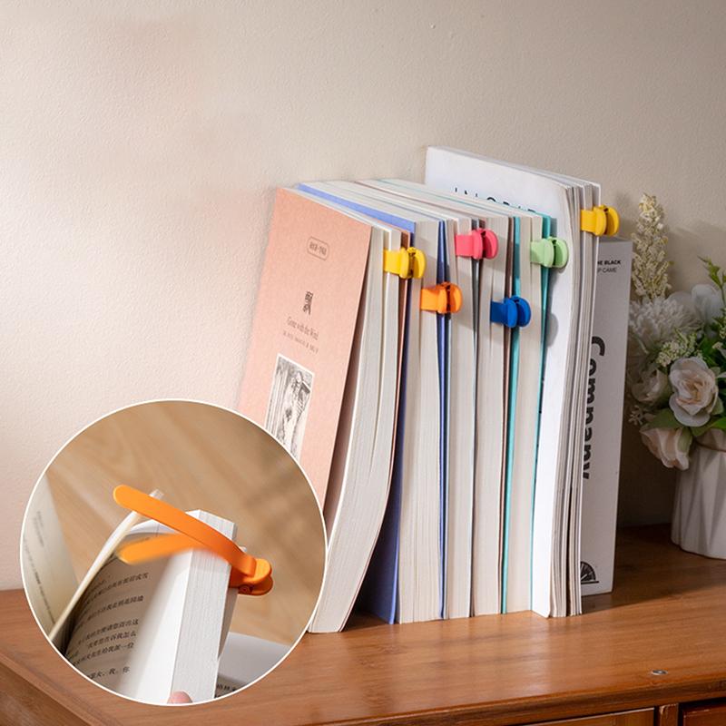 1/3/6Pcs Smart Bookmark Silicone Book Mark Book Spare Parts Accessories Parts For Reading Lovers Bookmarks For Men Women