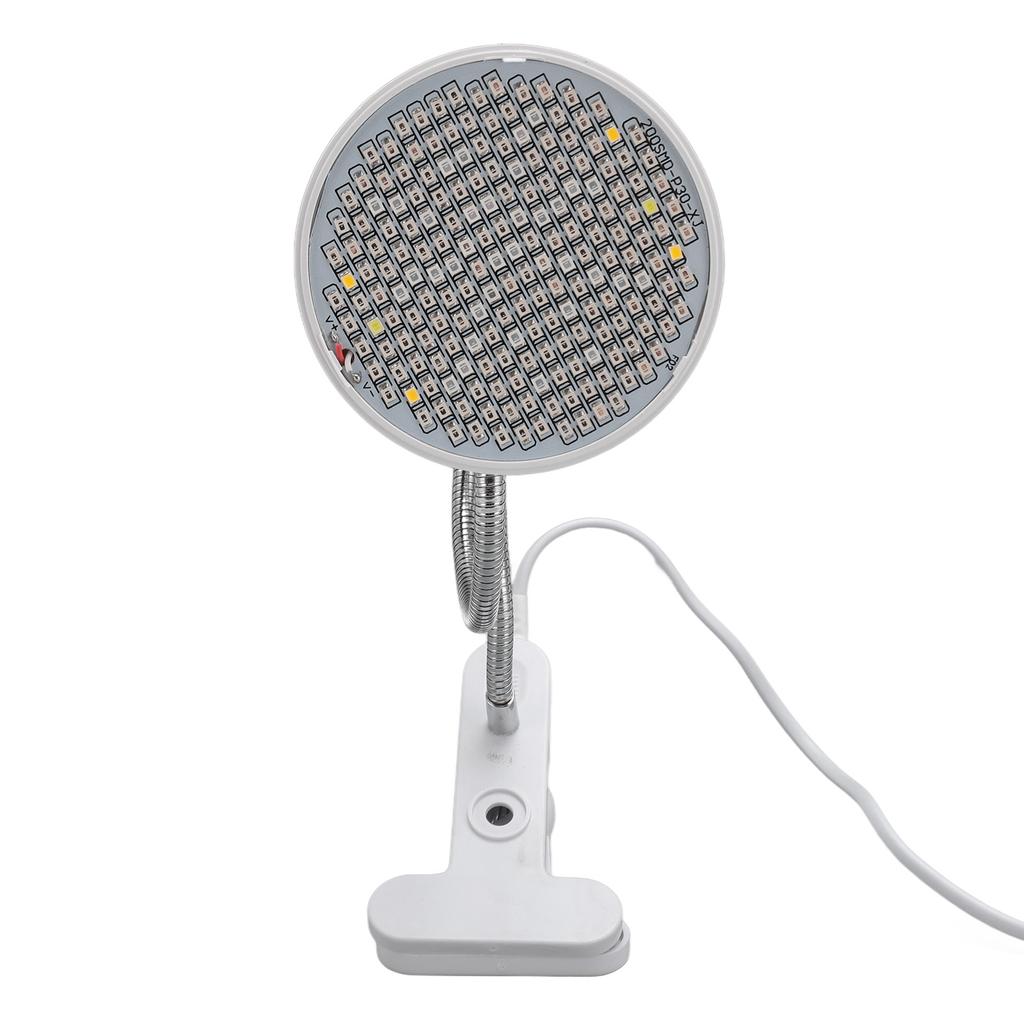 Grow Light LED Plant Light 8W Full Spectrum Desk Clip Gooseneck E27 Socket Growing Lamp for Indoor
