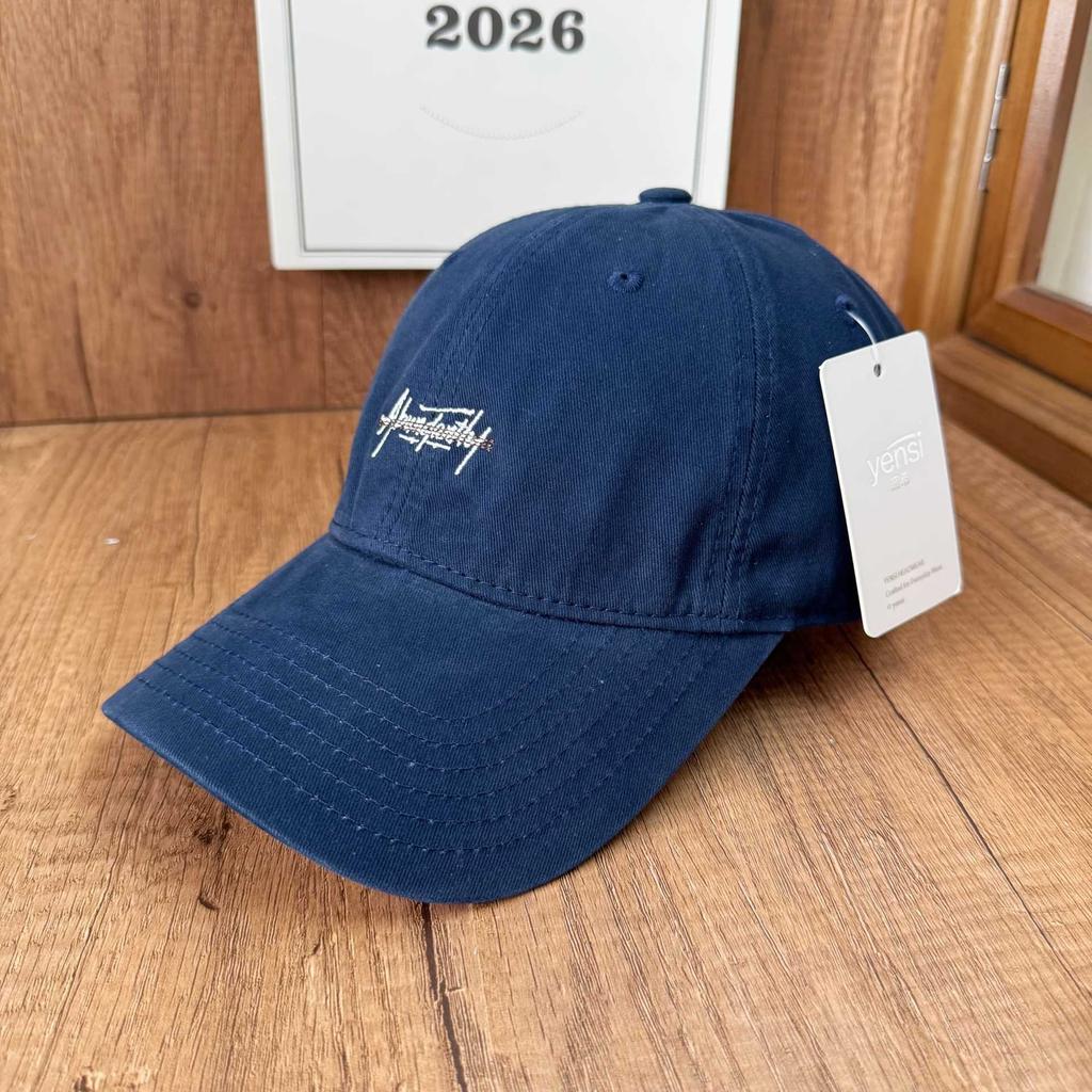 Gentle wind cap autumn and winter soft top baseball cap washed and old texture embroidery matching style autumn and winter accessories hat