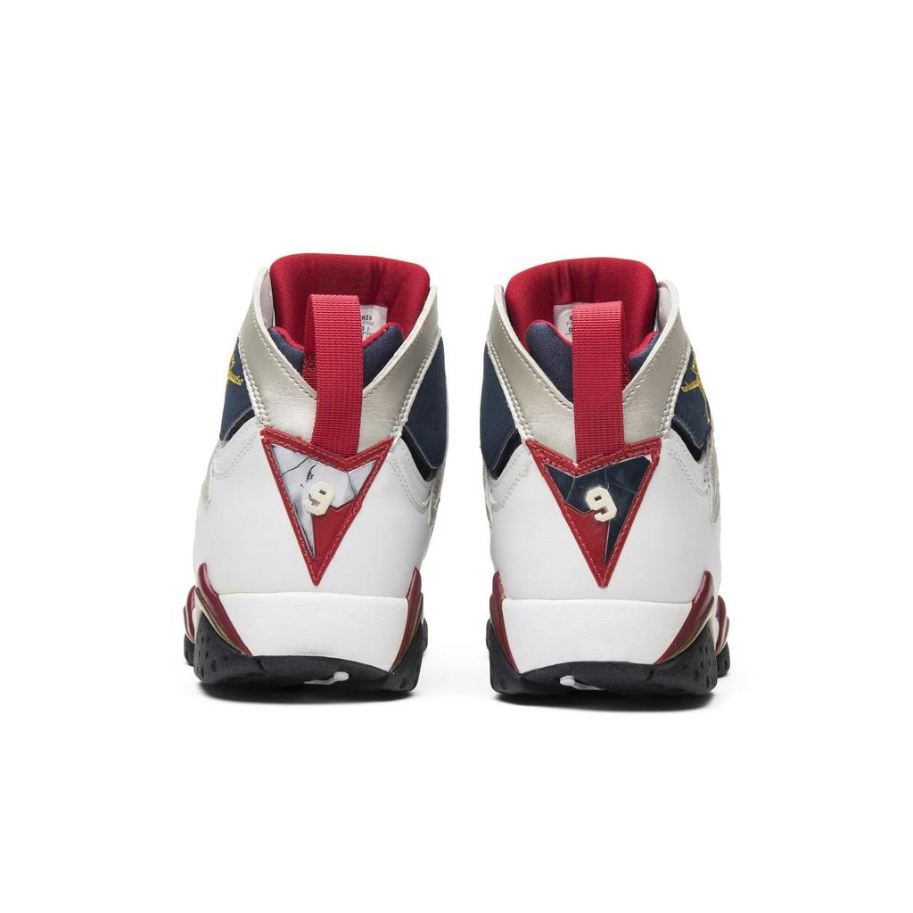 Air Jordan 7 Retro 'Olympic' 2012 (Unisex) White / Metallic Gold / Obsidian / Red Vintage Basketball Shoes 304775 135