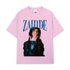 Мужская Женская Одежда Мода Высокое Качество Футболки Zahide Merch Графическая Футболка Хлопок Короткий Рукав Харадзюку Футболки