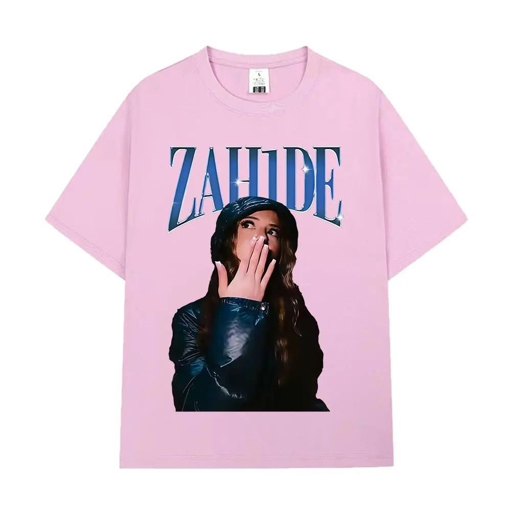 Мужская Женская Одежда Мода Высокое Качество Футболки Zahide Merch Графическая Футболка Хлопок Короткий Рукав Харадзюку Футболки