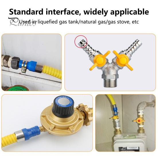 1 компл., шланг для природного газа, высокопрочный, устойчивый к коррозии ПВХ, резьба для шланга для природного газа, быстрое соединение, трубы, товары для дома