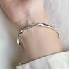 Браслет Twist Bangle Women Wave Bright Surface Ins Push Pull Регулируемый браслет Jewelry Y2K Accessories