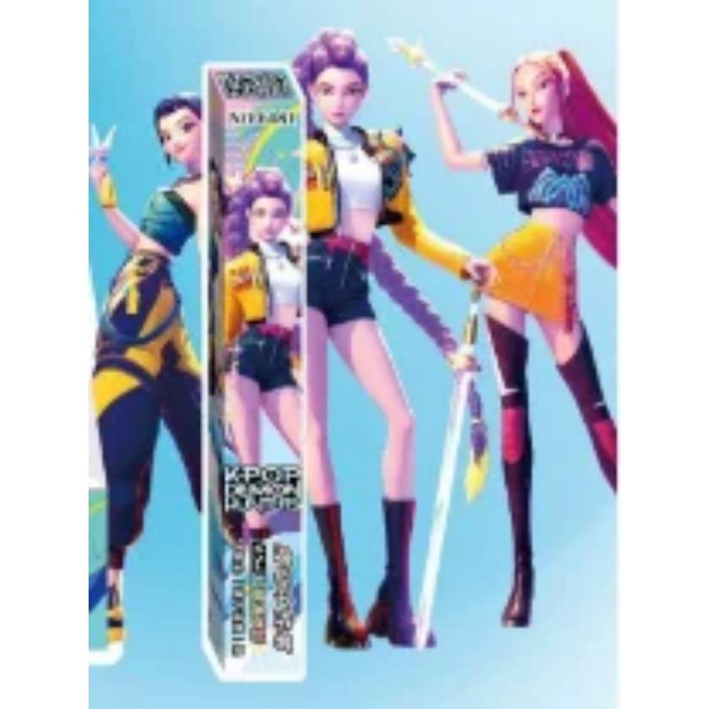 1/4/6/12 шт KPop Охотники на демонов Черная чернильная ручка Студенческая Пишущая Рисующая Гелевая ручка Аниме Фигурка Канцелярские принадлежности Для учебы Подарок 0,5 мм
